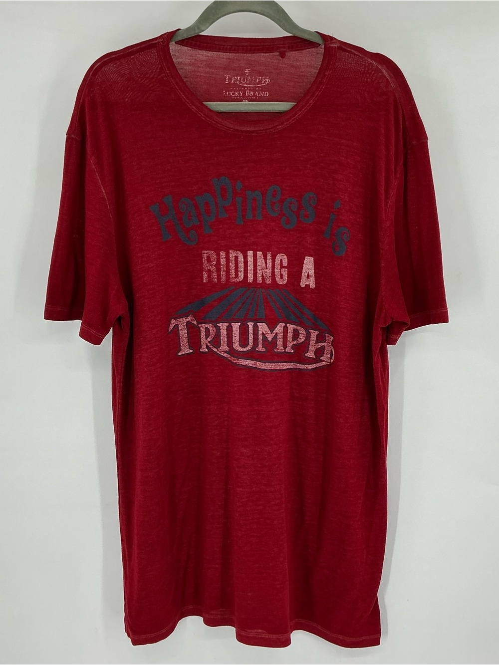 Lucky Brand X Triumph “Happiness Is Riding A Triumph” Graphic Tee